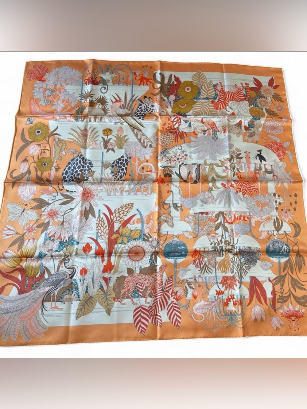 Hermès Precious Paradise silk scarf 90cm